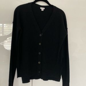 Cuyana V-Neck Wool Cashmere Cardigan